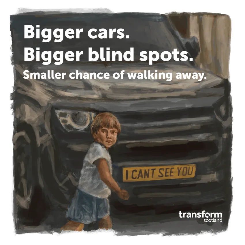 Bigger cars. Bigger blind spots. Smaller chance of walking away.