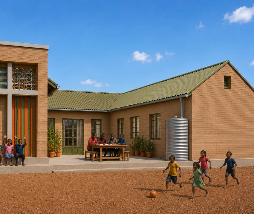 Architectural impression of our planned building