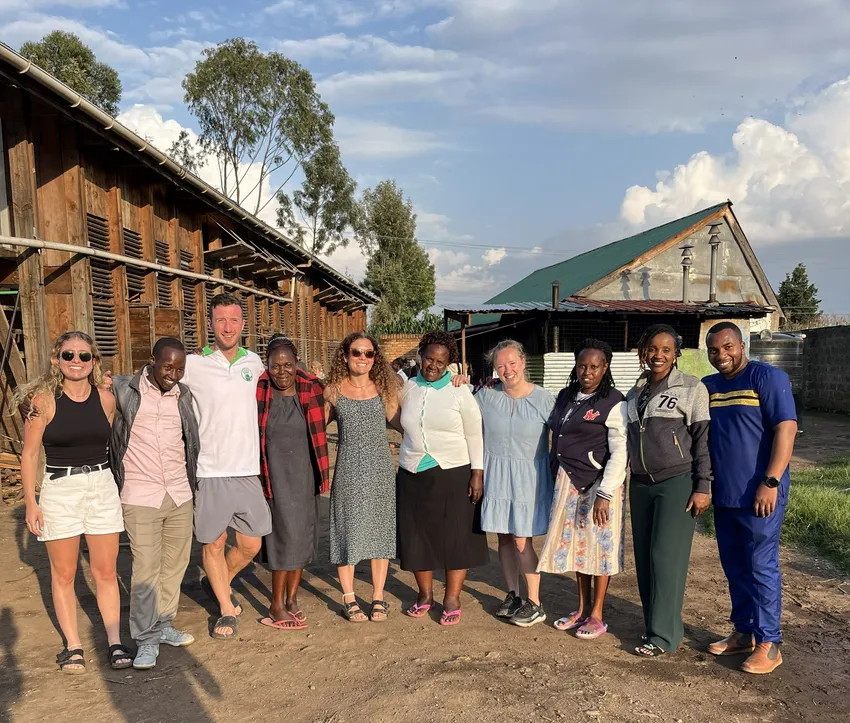 UK trustees and Kenyan staff at the St Jerome's Centre, July 2025