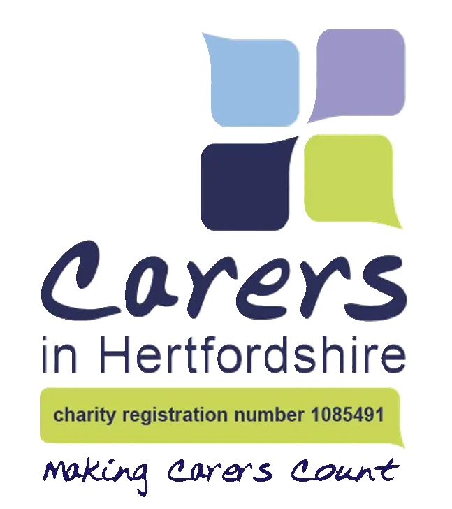 Carers in Hertfordshire logo with strapline