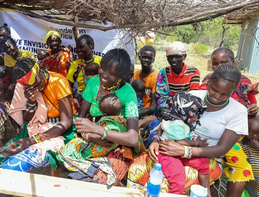 Young mothers in Kenya