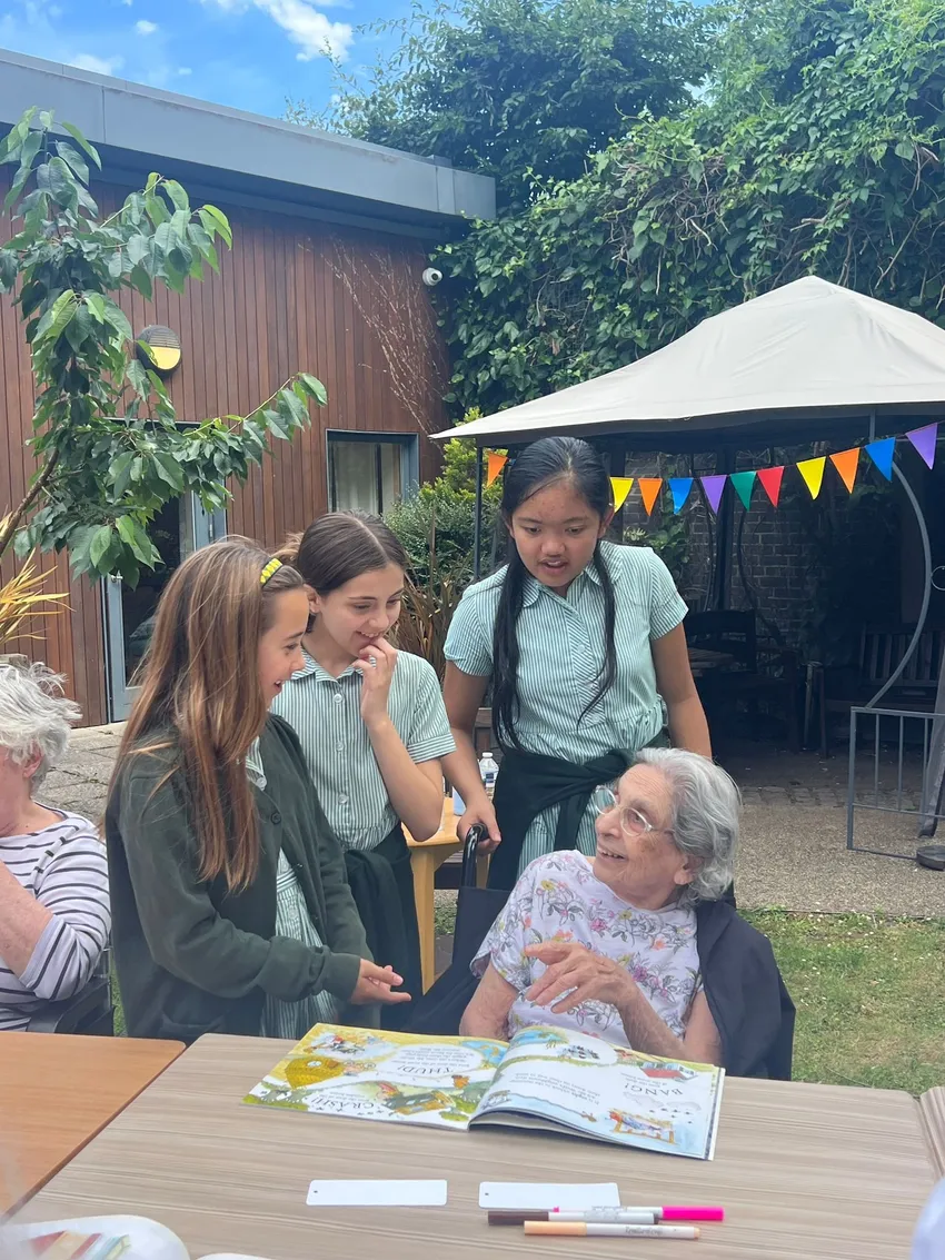 Intergenerational reading activity