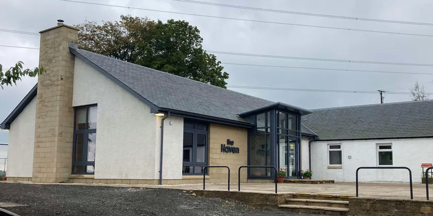 Main entrance and reception building of The Haven