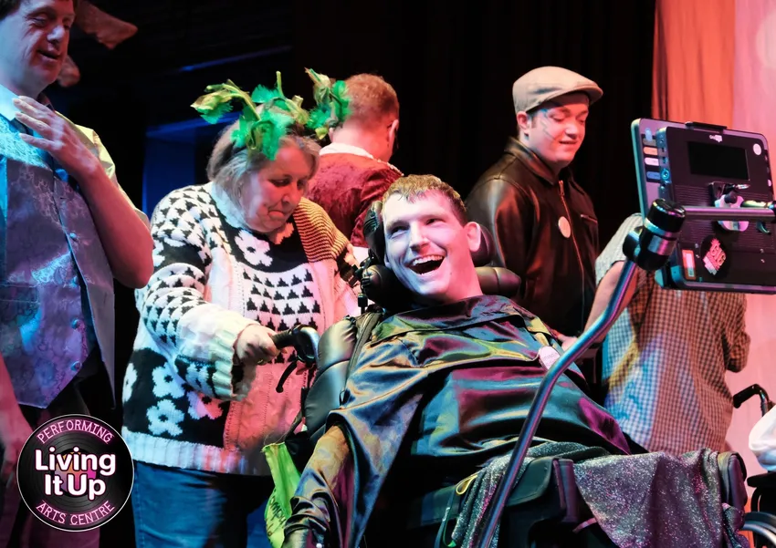 Learners from the Performing Arts Centre performing in their most recent show