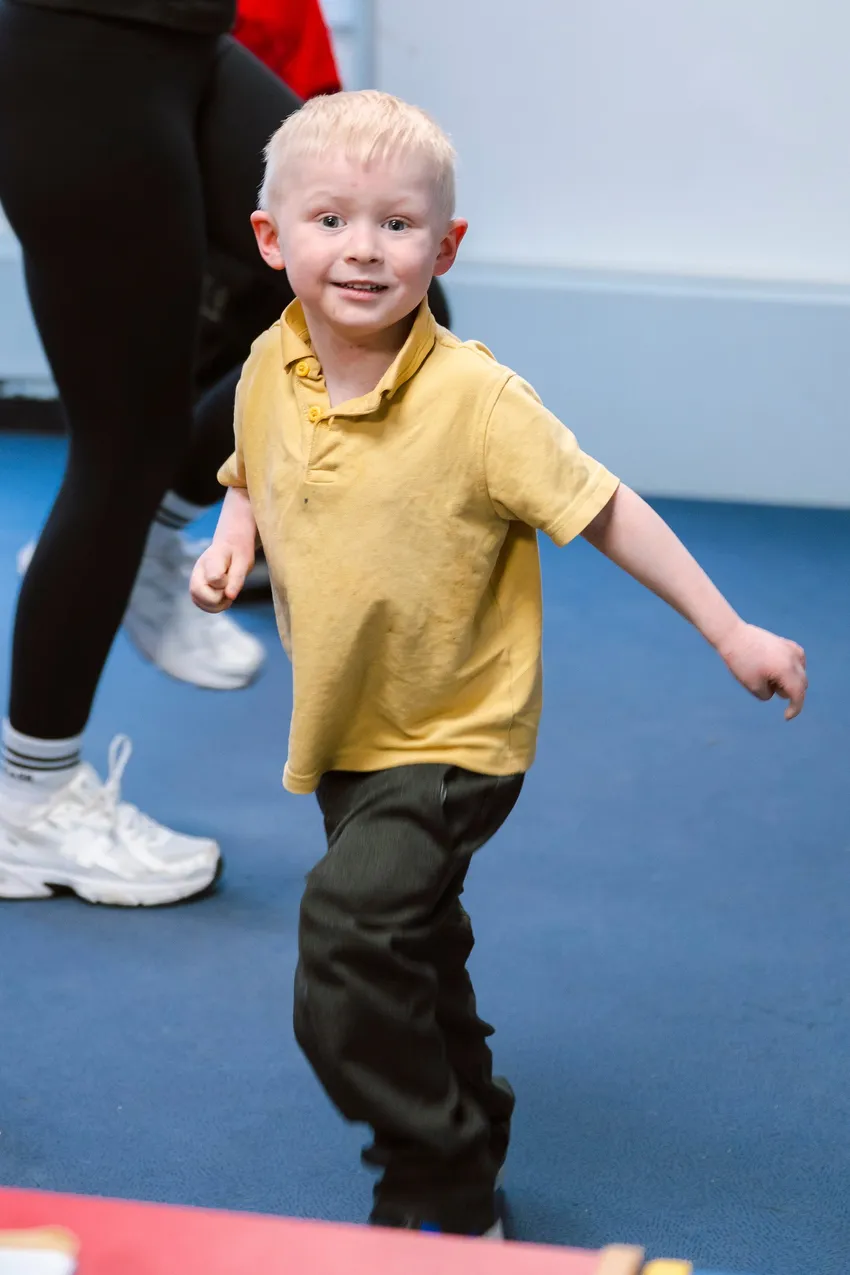 Boy dancing.