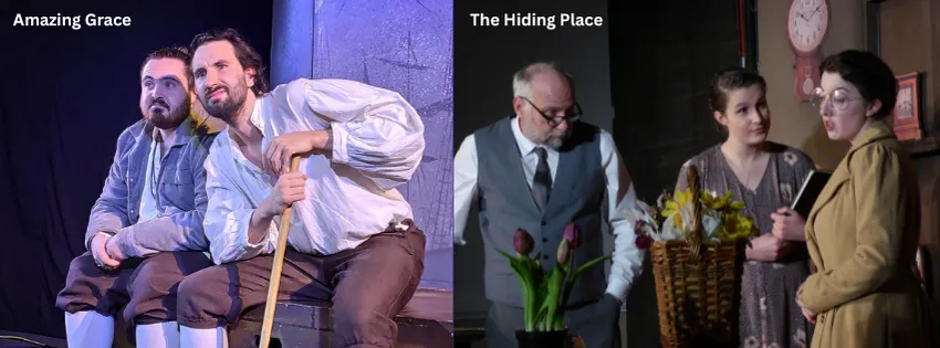 Actors portray sailors in the show 'Amazing Grace', and the ten Boom family in 'The Hiding Place'