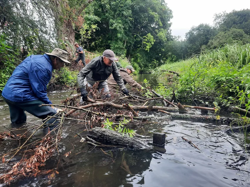 Community group enhancing their local river