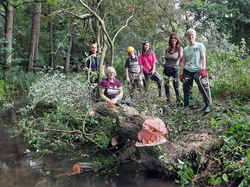Community group enhancing their local river
