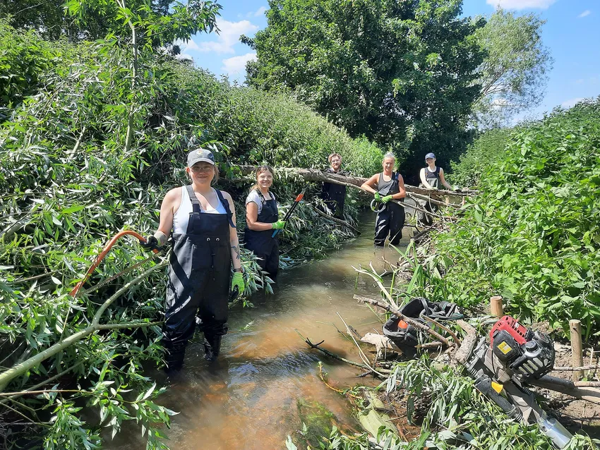 Community group enhancing their local river