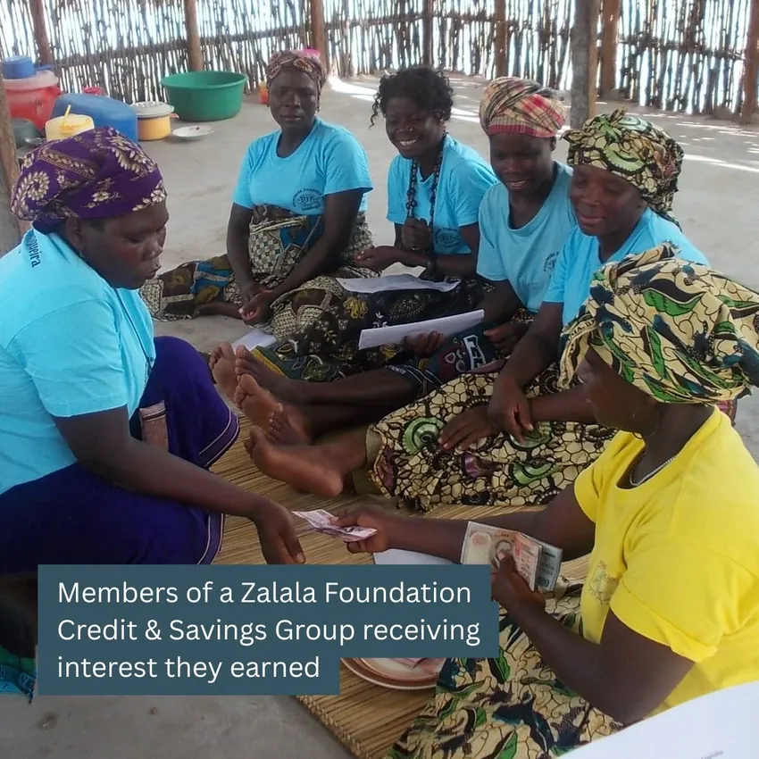 Members of a Zalala Foundation Credit & Savings Group receiving interest they earned (1)