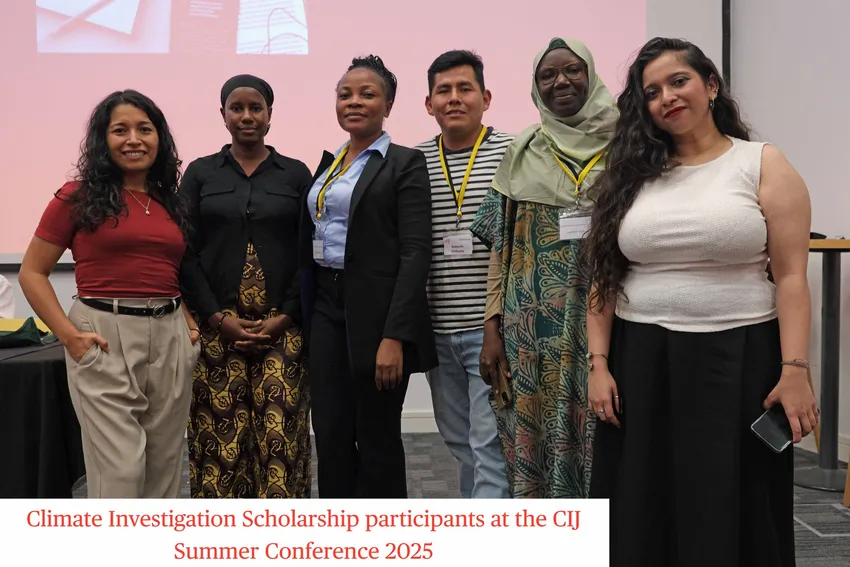 Climate Investigation Scholarship participants at the CIJ Summer Conference 2025