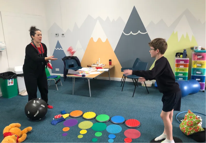 Having fun in a Growing Hope Solent therapy session