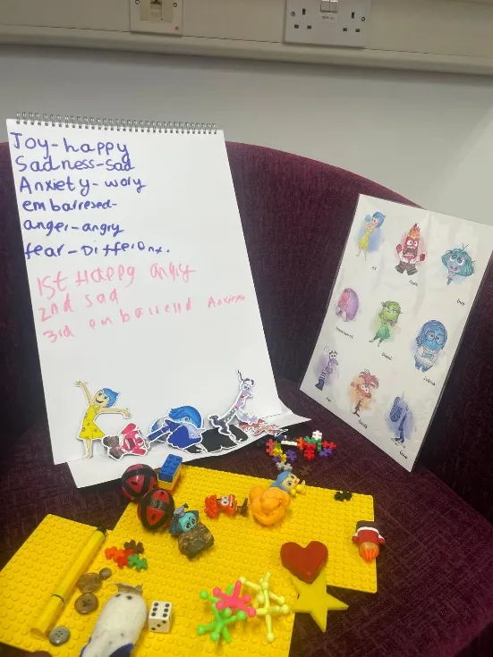 Using creative therapies to help children in our clinic