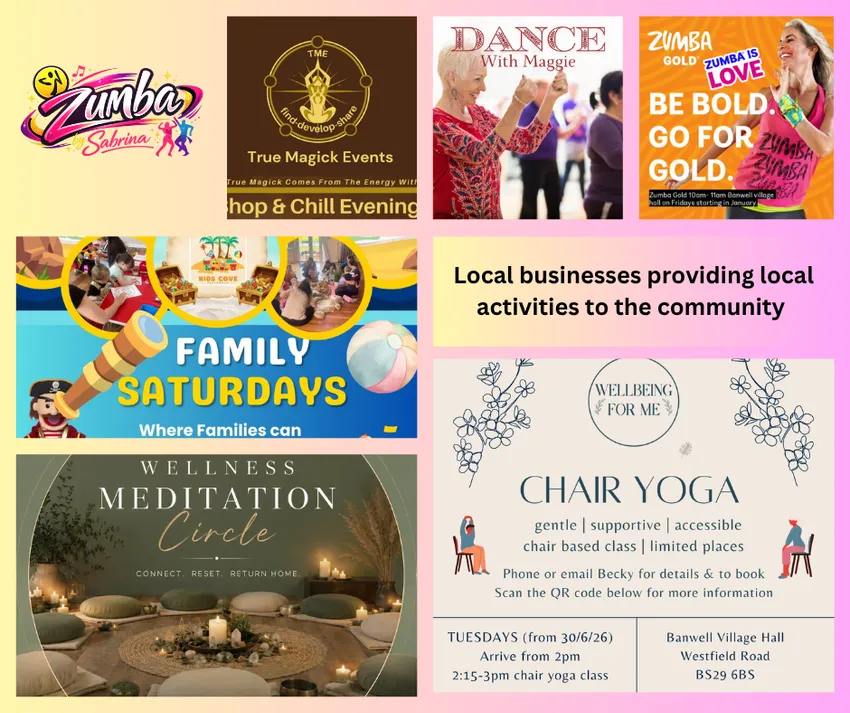Small Local Businesses that use the hall